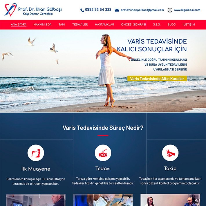Prof.Dr. İlhan Gölbaşı Varis Tedavi adlı web tasarım projesi sağlık kategorisinde yayınlanmaktadır.