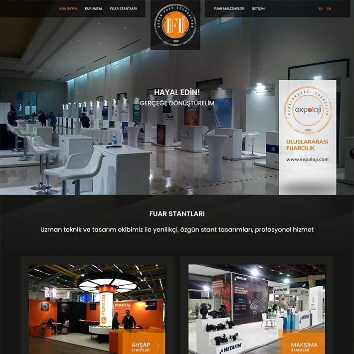 DFD Stand ve Fuar Organizasyonu İstanbul / Web Tasarım Referansları