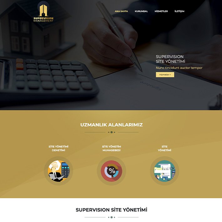 Supervision adlı web tasarım şablonu apartman site yönetimi kategorisinde yayınlanmaktadır.