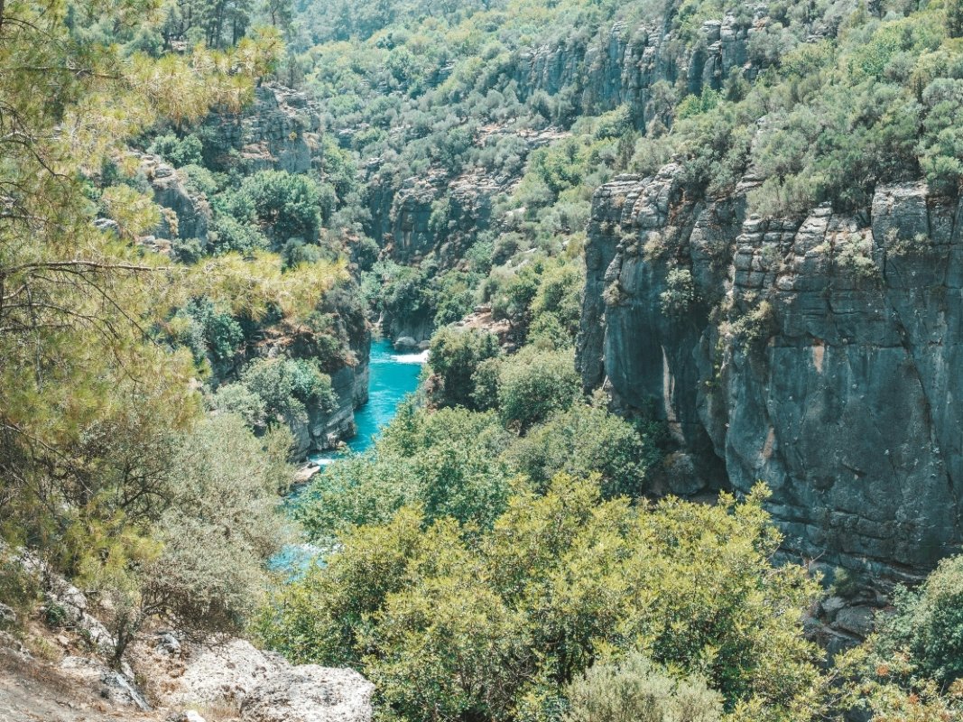Köprülü Kanyon'un Beşkonak bölgesindeki yükseklik rakımı