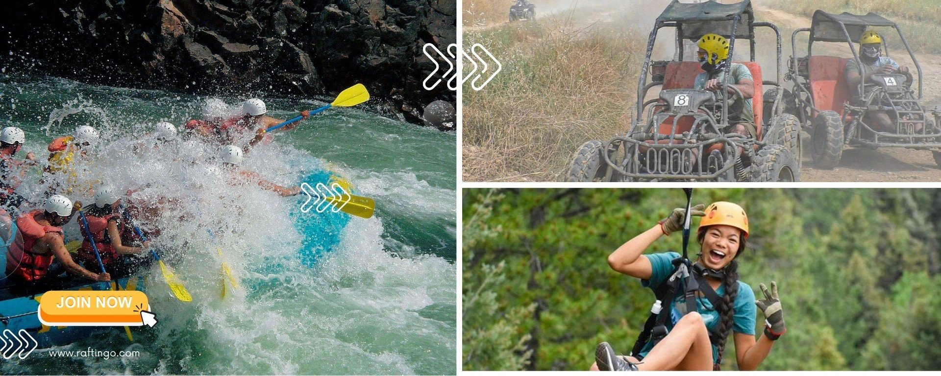 Rafting, Buggy Safari ve Zipline Turu