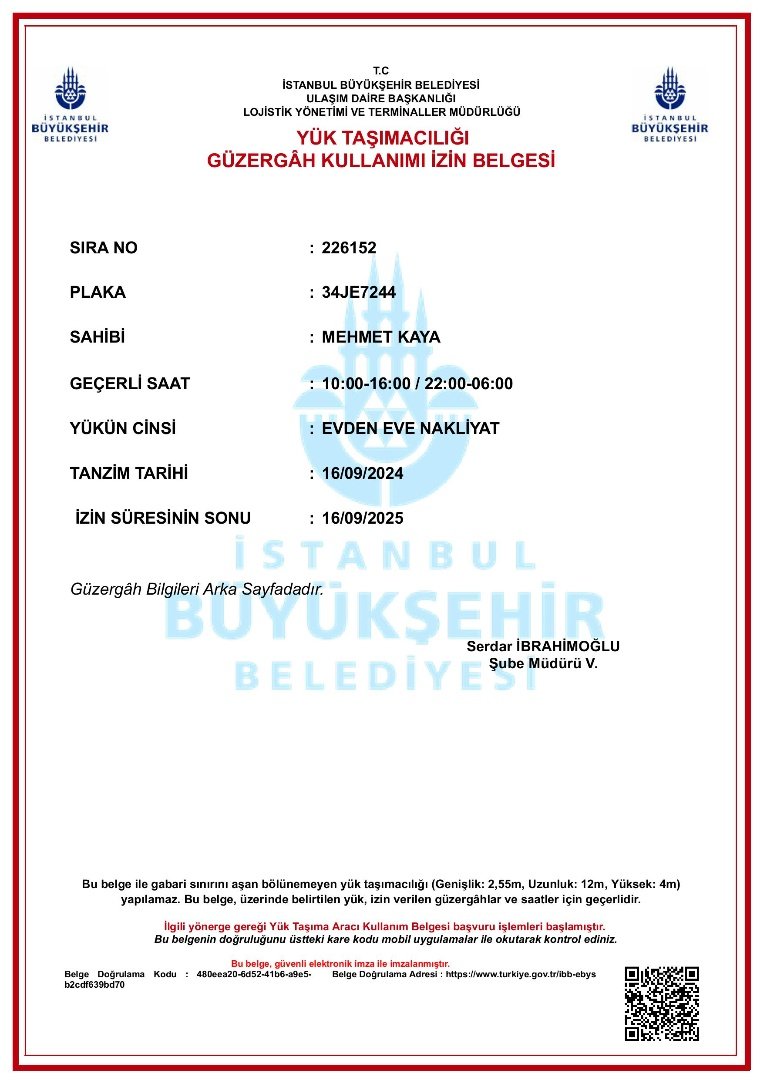 Yetki Belgemiz