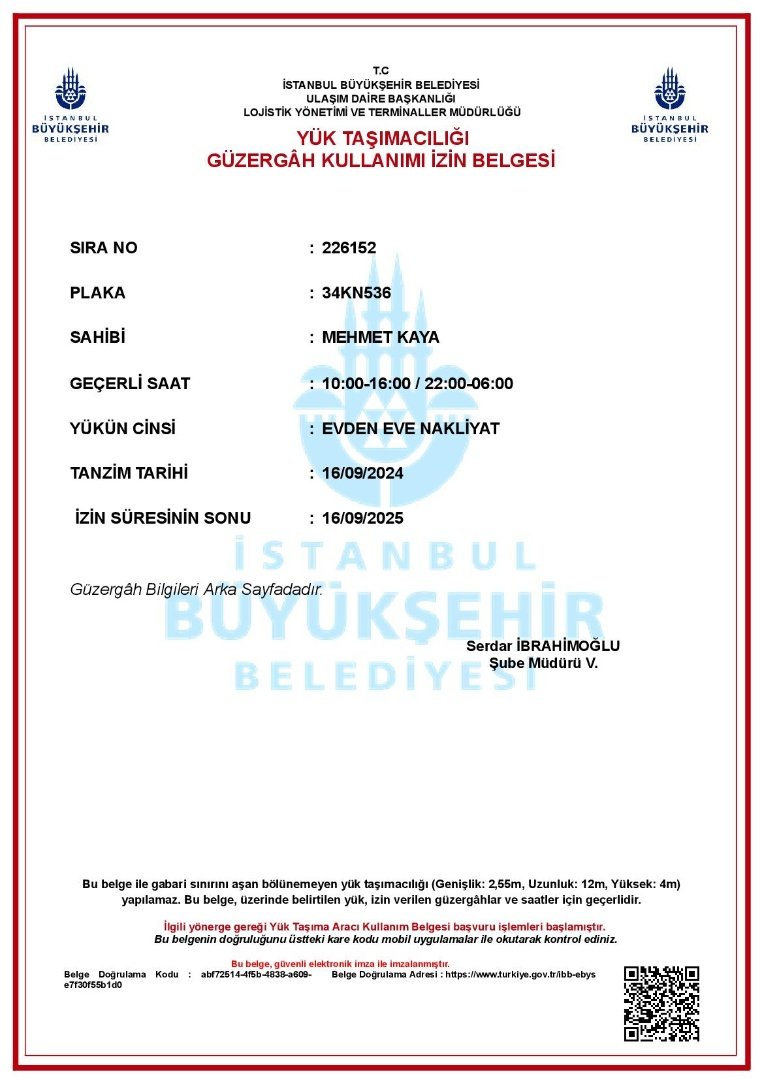 Yetki Belgemiz