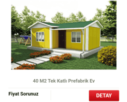 Adana 40m2 prefabrik ev fiyatları