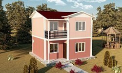 İki katlı prefabrik ev 80 m2
