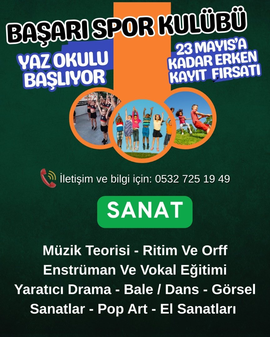 Yaz Spor Okulu Sanat