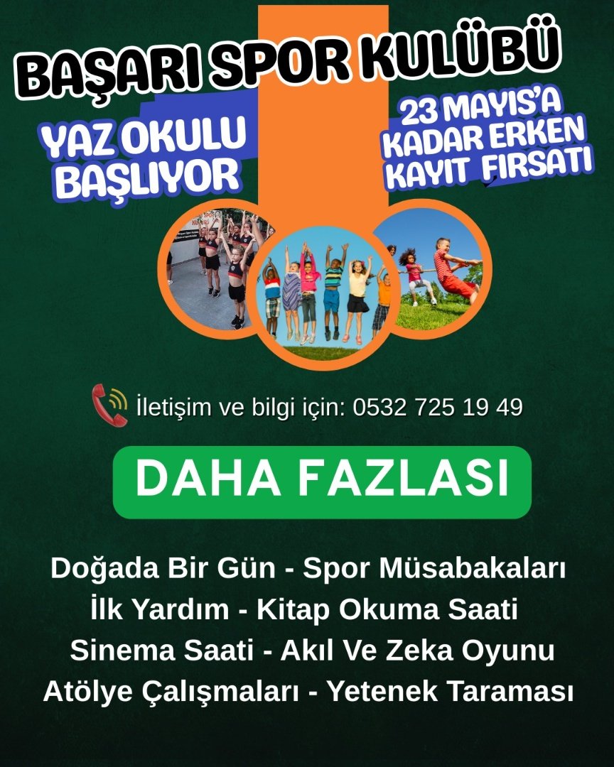 Yaz Spor Okulu Daha Fazlasi