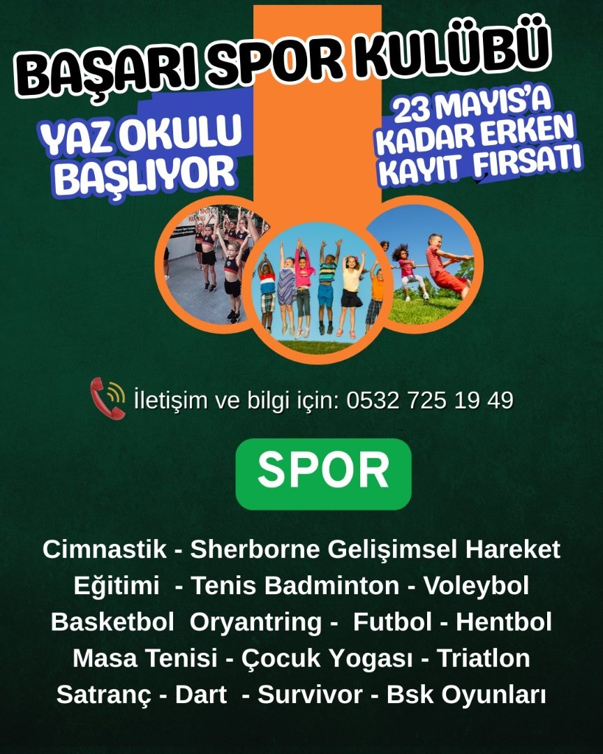 Yaz Spor Okulu Spor