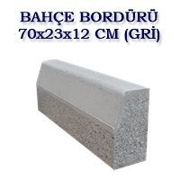 70X23X12 CM BAHÇE BORDÜRÜ (GRİ)