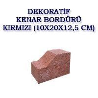 DEKORATİF KENAR BORDÜRÜ KIRMIZI (10X20X12,5 CM)