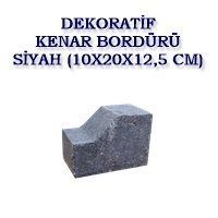 DEKORATİF KENAR BORDÜRÜ SİYAH (10X20X12,5 CM)