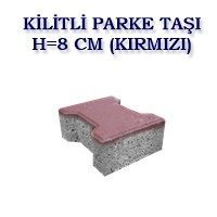 KİLİTLİ PARKE TAŞI H=8 CM (KIRMIZI)