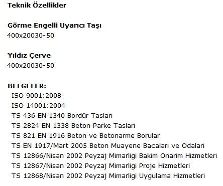 GÖRME ENGELLİ TAŞLARI 2