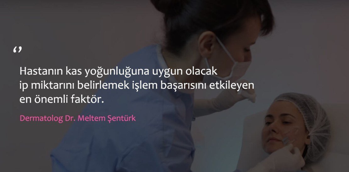 ip asma ile yüz germe