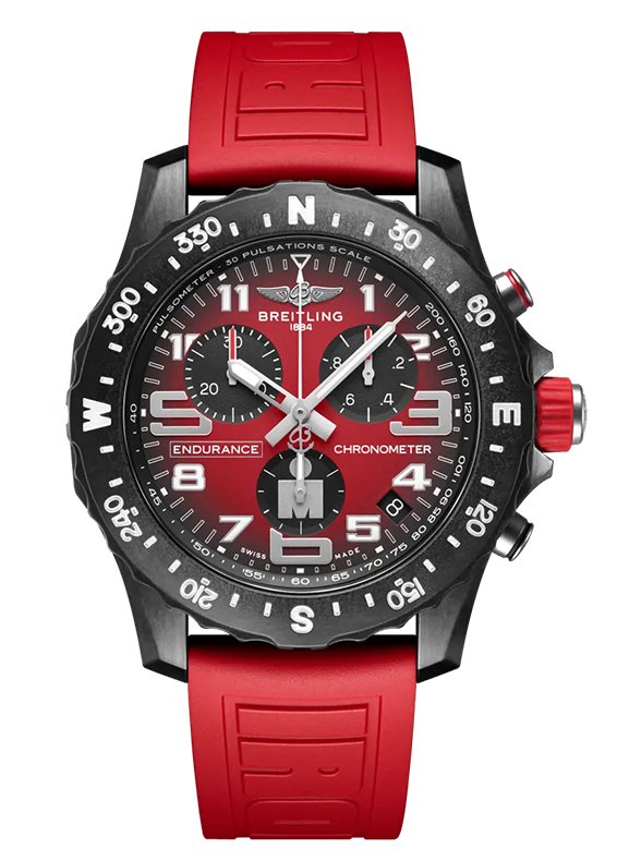 Breithling Watch Endurance Pro Ironman Red