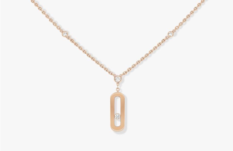 Messika-Paris PINK GOLD DIAMOND NECKLACE