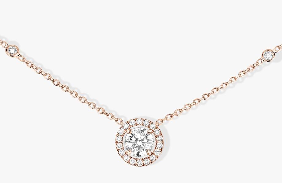 Messika-Paris PINK GOLD DIAMOND NECKLACE
