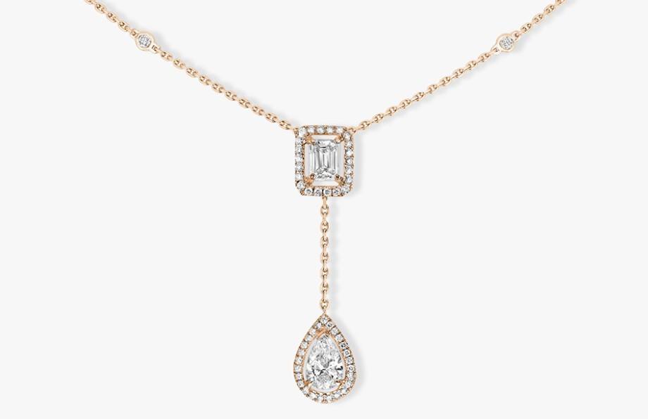 Messika-Paris PINK GOLD DIAMOND NECKLACE