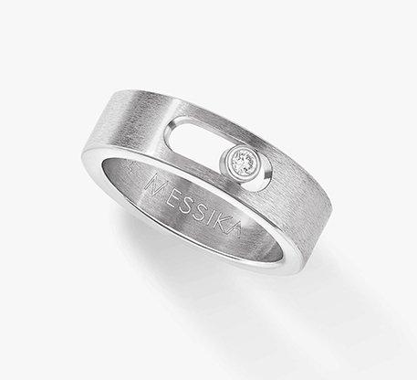 Messika-Paris NATURAL TITANIUM DIAMOND RING