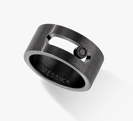 Messika-Paris BLACK TITANIUM DIAMOND RING