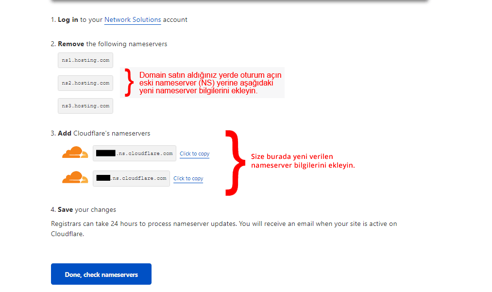 cloudflare dns kayıtlarının güncellenmesi