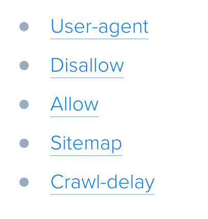 robots txt direktifleri nelerdir