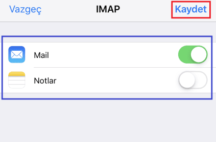 iPhone E-mail Kurulumu 8