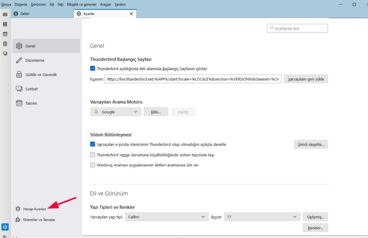 Mozilla Thunderbird Outlook Kurulumu 2