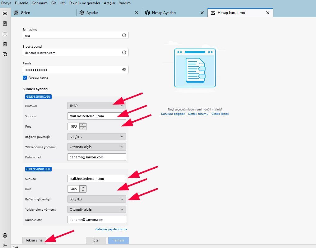 Mozilla Thunderbird Outlook Kurulumu 5
