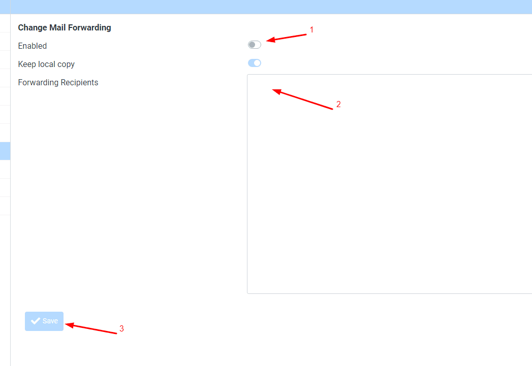 E-posta Yönlendirme 3