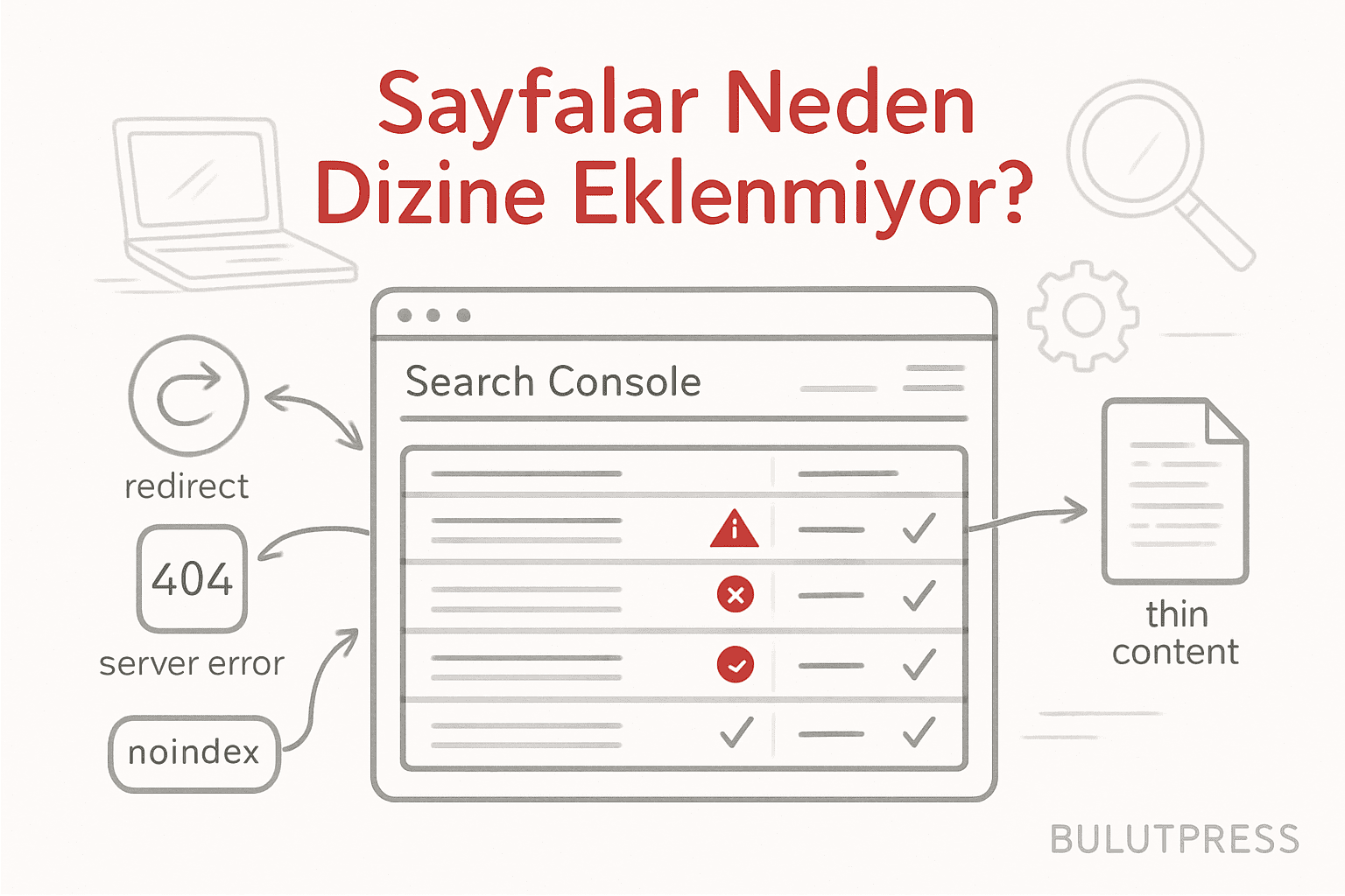 Sayfalar Neden Dizine Eklenmiyor
