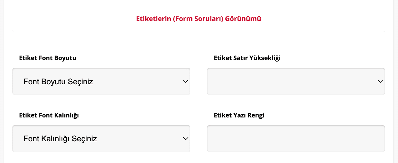 Form Tercihleri 3