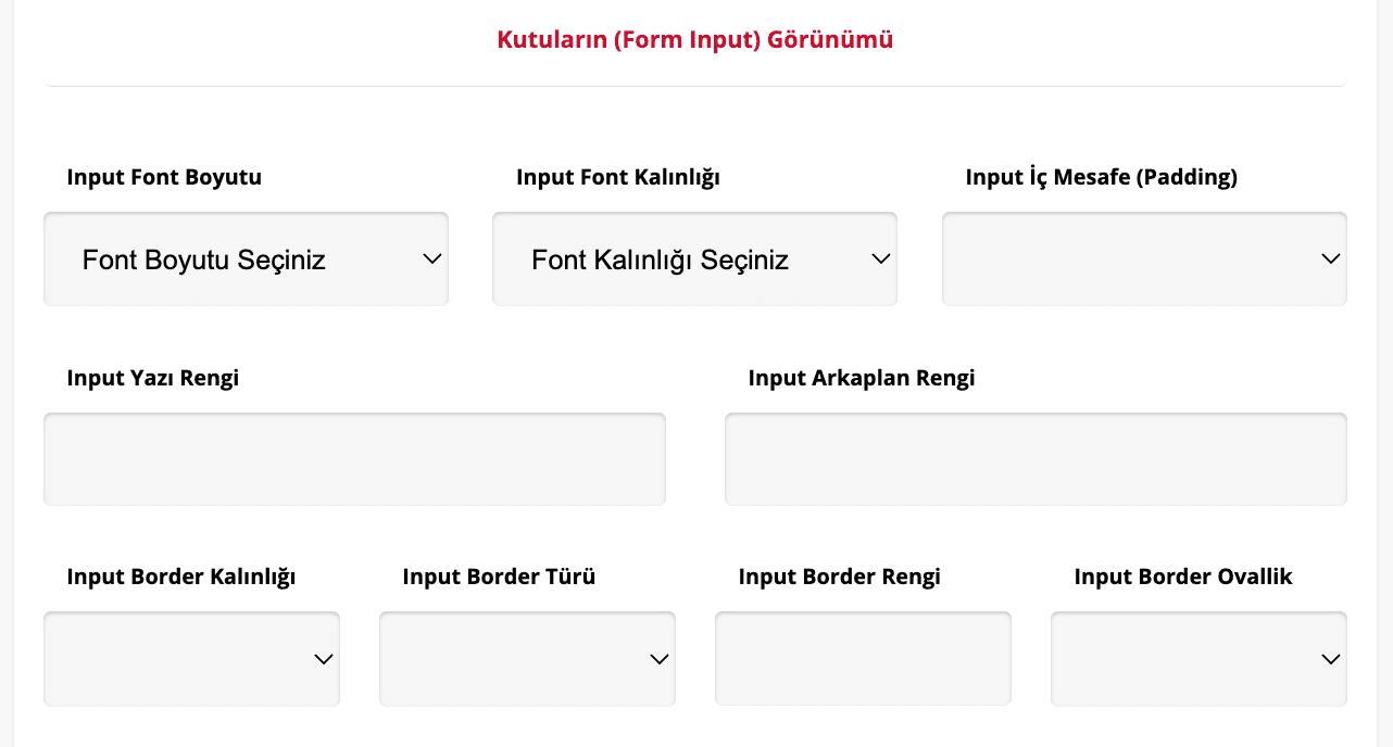 Form Tercihleri 4