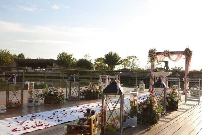 Decorated wedding venue. Antalya