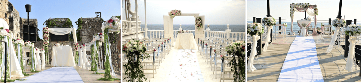 Marriage on beach in Turkey