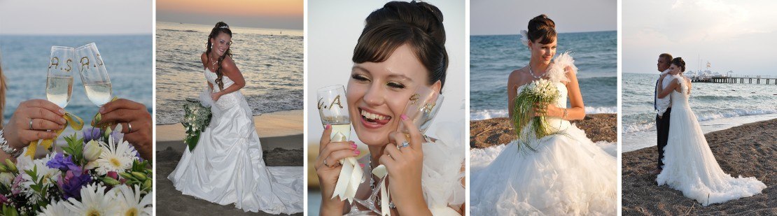 Civil marriage and wedding in Antalya Turkey