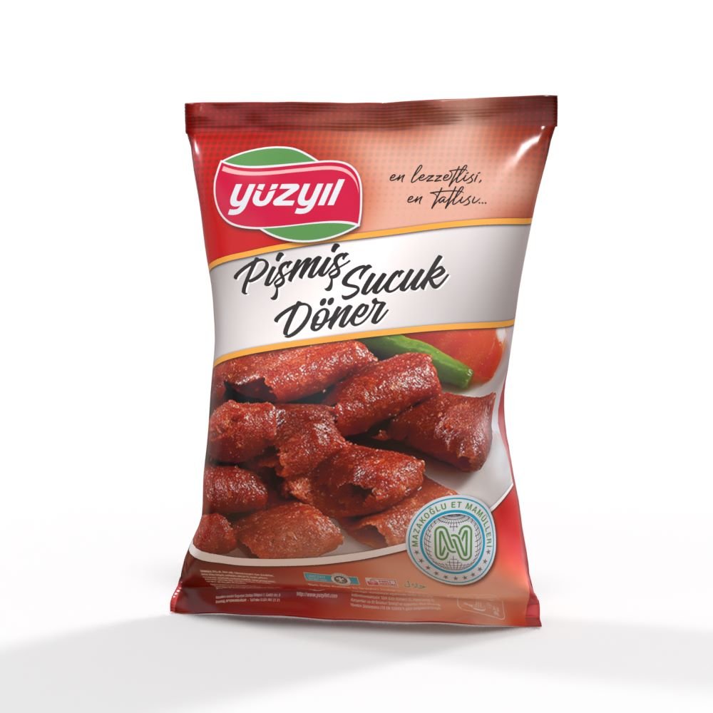 pişmiş sucuk döner