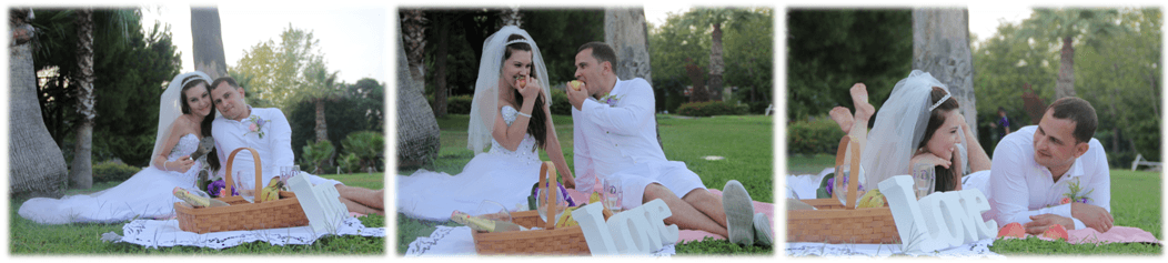 Свадьба в зеленой зоне Анталии