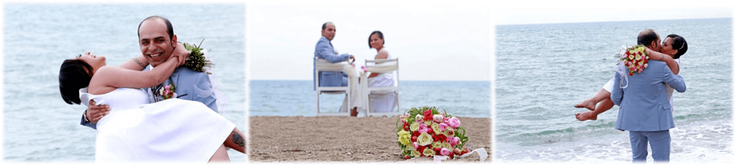 Свадьба на берегу моря в Анталии