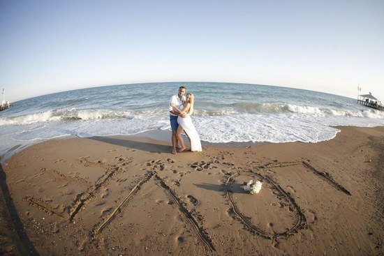 свадьба на пляже в Анталии