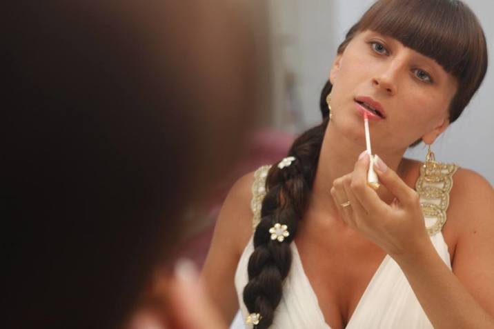 Hochzeits Make-up bei der Hochzeit in der Türkei