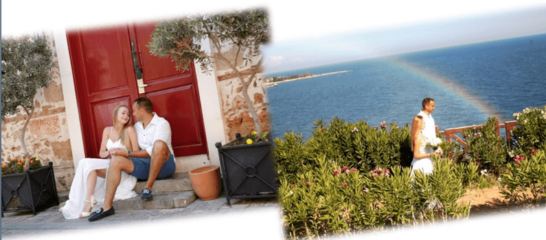 Romantische Hochzeit Auf Der Terrasse Des Guest House