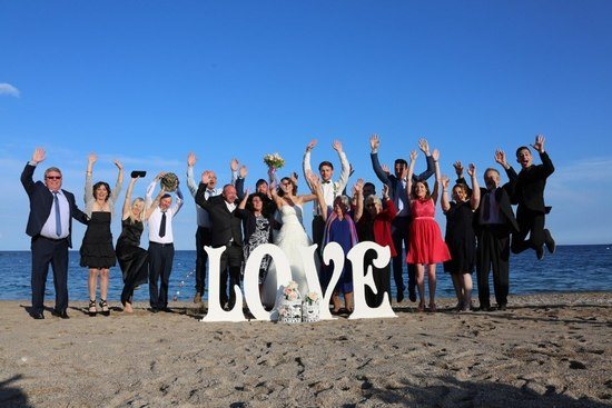 Summer beach wedding in Antalya