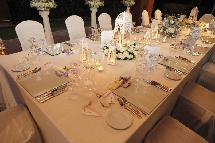 Dekoriertes Hochzeitsessen in Antalya