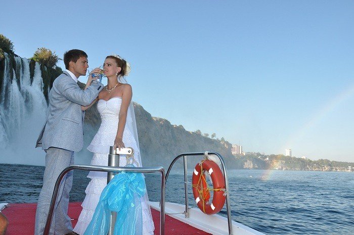Hochzeit auf einer yacht in Antalya