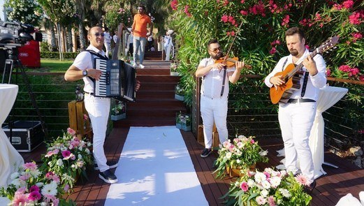 Musikbegleitung in Hochzeit in Antalya