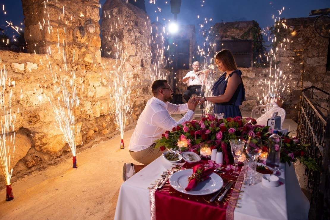 Heiratsantrag in Antalya Türkei