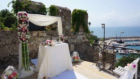 Hochzeitszeremonie Dekorationen in der Türkei