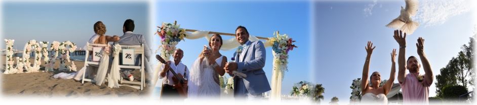 عروسی ساحلی در انتالیا