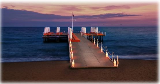 مراسم عقد در ساحل در ترکیه